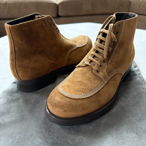 Tom Ford NEW Suede Tan Boots 11.5 Mens - Picture 1 of 6
